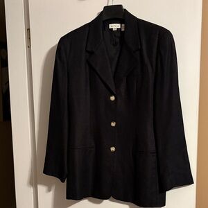 Vintage Ann Taylor like new textured-silk blazer Women's Blazer size 12 like new